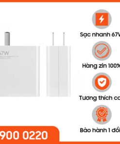 Củ sạc nhanh Xiaomi 67W hàng zin, mới 100%