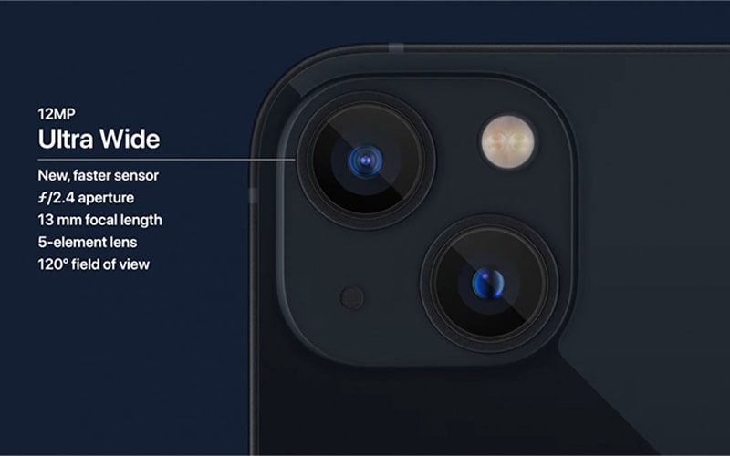 Camera kép 12MP chụp ảnh sắc nét, chân thực