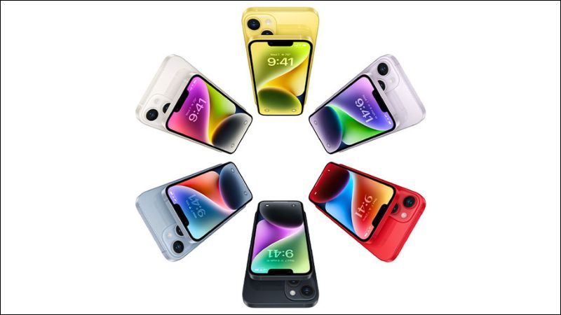 iPhone 14 có thiết kế khung viền nhôm hàng không cấp cứng cáp