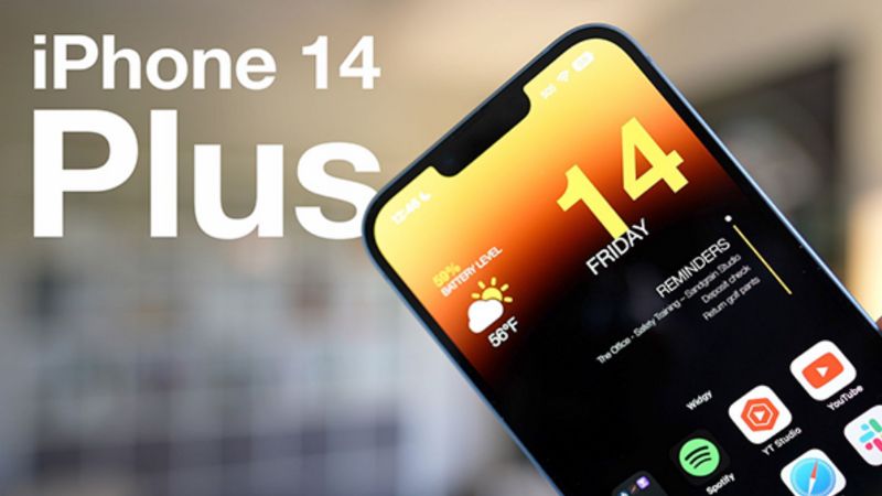 iPhone 14 Plus sở hữu màn hình 6.7 inches với tấm nền OLED