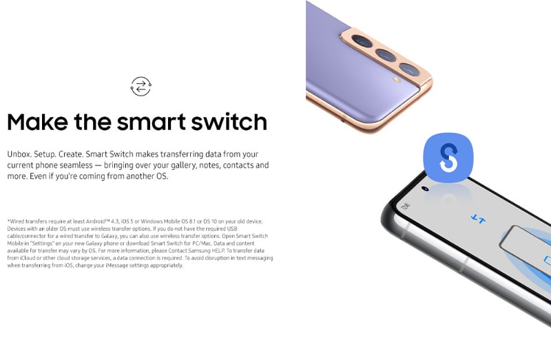 Ứng dụng Samsung Smart Switch hữu ích, tiện lợi