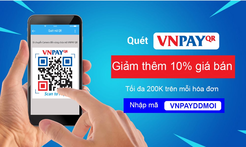 Thanh toán qua VNPAY: Điện thoại, phụ kiện giảm 10% đến 200k
