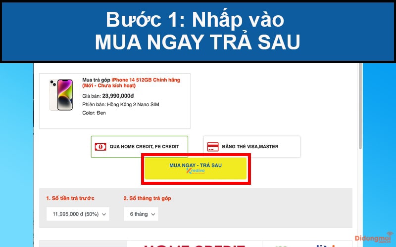 mua-dien-thoai-tra-gop-qua-kredivo-8-1 Ưu đãi trả góp qua Kredivo - Mua trước trả sau 0 đồng